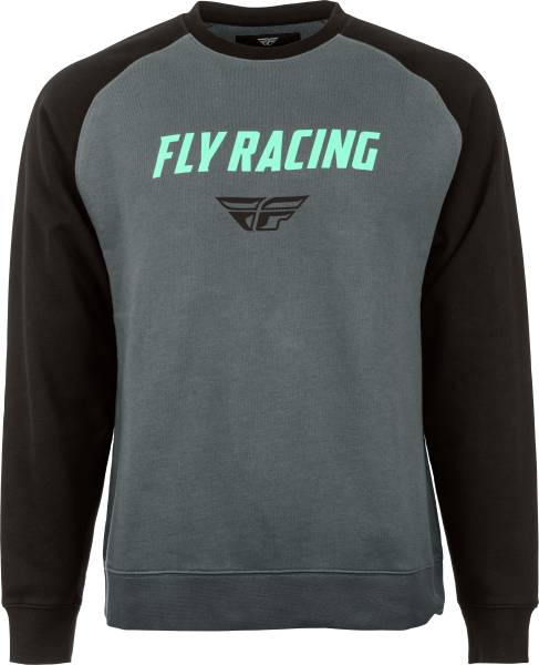 FLY RACING - FLY CREW NECK SWEATER CHARCOAL/BLACK 2X - Image 1