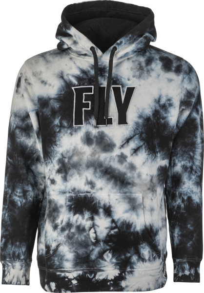 FLY RACING - FLY TIE-DYE PULLOVER HOODIE BLACK/GREY 2X - Image 1