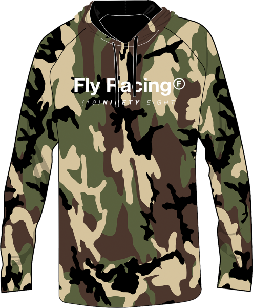 FLY RACING - FLY TRADEMARK HOODIE ARMY CAMO 2X - Image 1