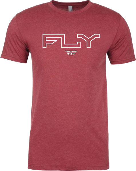 FLY RACING - FLY EDGE TEE CARDINAL 2X - Image 1