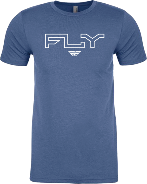 FLY RACING - FLY EDGE TEE COOL BLUE HEATHER 2X - Image 1