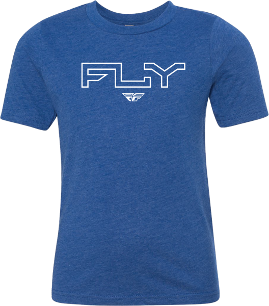 FLY RACING - YOUTH FLY EDGE TEE ROYAL BLUE YL - Image 1