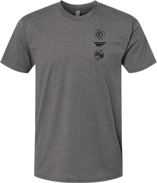 FLY RACING - FLY ATOM TEE GUNMETAL HEATHER 2X - Image 1