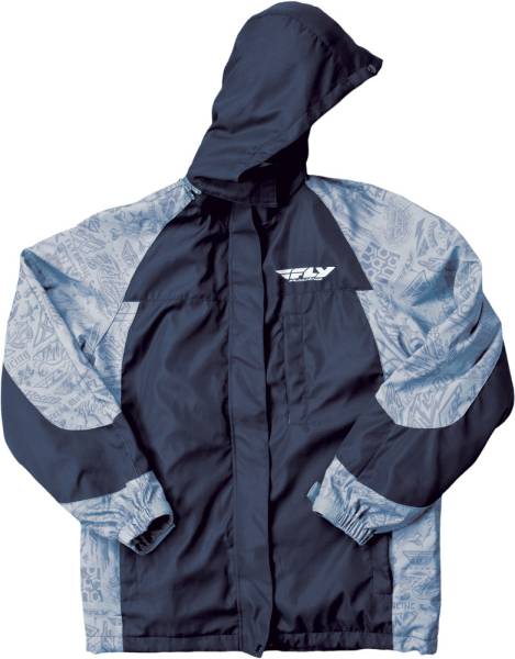 FLY RACING - PIT JACKET BLACK/GREY 2X - Image 1