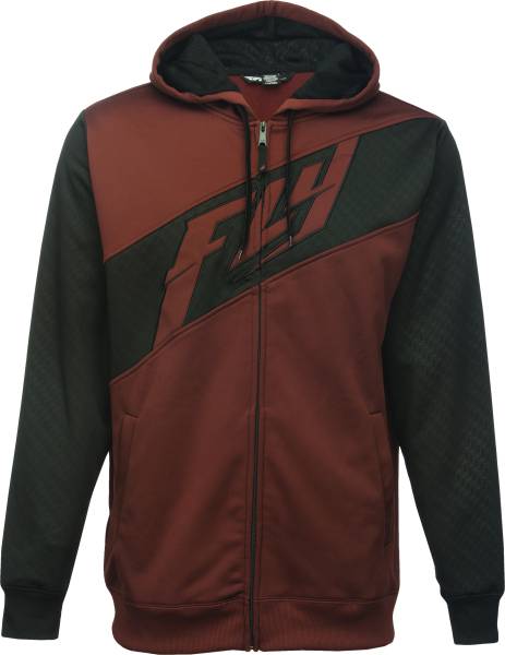 FLY RACING - CARBON HOODIE BROWN 2X - Image 1