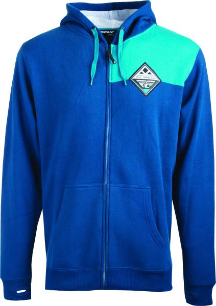 FLY RACING - FLY PATCH HOODIE BLUE 2X BLUE 2X - Image 1