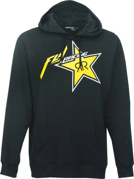 FLY RACING - ROCKSTAR HOODIE BLACK/YELLOW 2X - Image 1