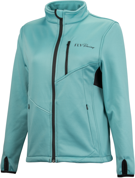 FLY RACING - WOMEN'S MID-LAYER JACKET BLUE 2X - Image 1