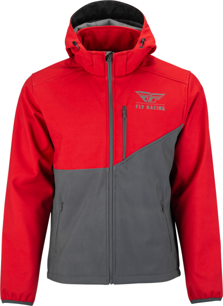 FLY RACING - CHECKPOINT JACKET GREY/RED 2X - Image 1