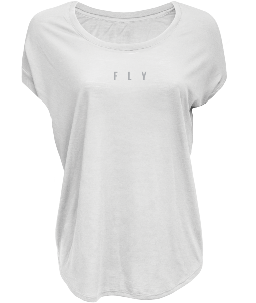 FLY RACING - WOMEN'S FLY BREEZY TEE WHITE 2X - Image 1