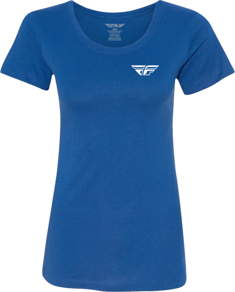 FLY RACING - WOMEN'S FLY PULSE TEE BLUE 2X - Image 1