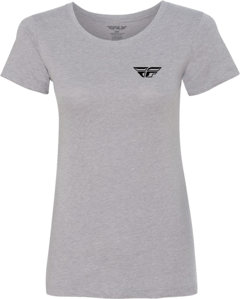 FLY RACING - WOMEN'S FLY PULSE TEE GREY 2X - Image 1