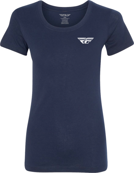 FLY RACING - WOMEN'S FLY PULSE TEE NAVY 2X - Image 1