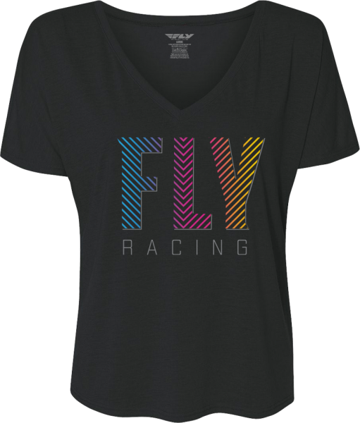 FLY RACING - WOMEN'S FLY LIKE4LIKE TEE BLACK 2X - Image 1