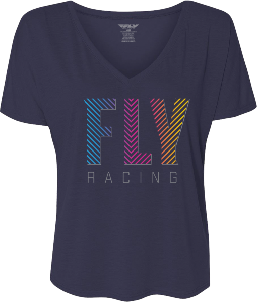 FLY RACING - WOMEN'S FLY LIKE4LIKE TEE MIDNIGHT NAVY 2X - Image 1