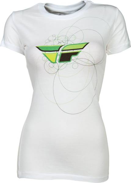 FLY RACING - CONTEMPODIUM TEE WHITE/GREEN 2 X - Image 1