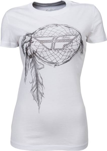 FLY RACING - MOTO FEATHER TEE WHITE 2X - Image 1