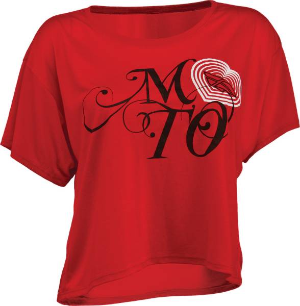 FLY RACING - MOTO LOVE TEE RED L - Image 1