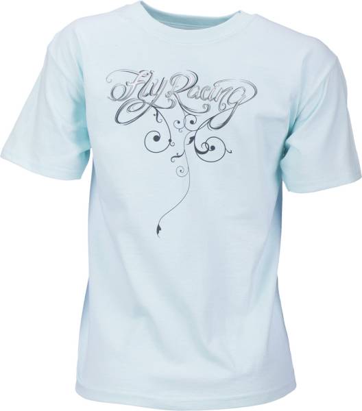 FLY RACING - SCRIPT GIRLS TEE LIGHT BLUE 2T - Image 1