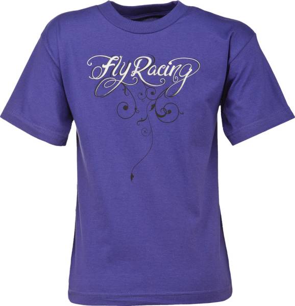 FLY RACING - SCRIPT GIRLS TEE VIOLET YL - Image 1