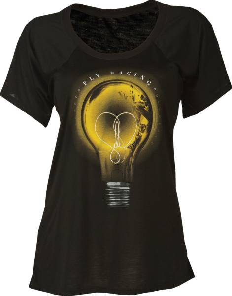 FLY RACING - BRIGHT IDEA TEE BLACK 2X - Image 1