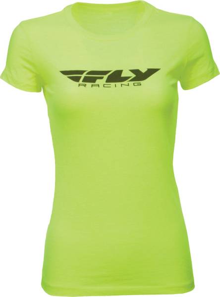 FLY RACING - CORPORATE LADIES TEE NEON YELLOW 2X - Image 1