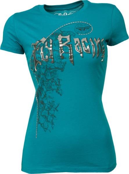 FLY RACING - MOJAVE LADIES TEE TEAL 2X - Image 1