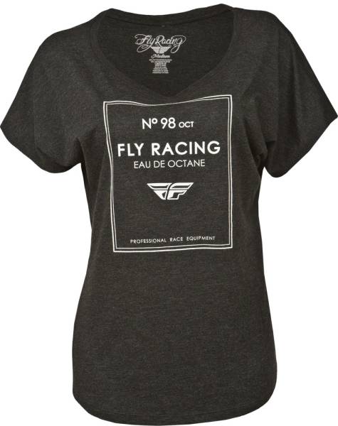 FLY RACING - EAU DE OCTANE LADIES TEE BLACK 2X - Image 1