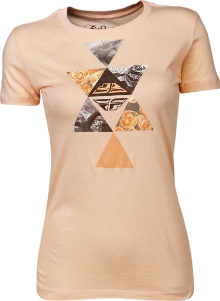 FLY RACING - ROSEATE LADIES TEE PEACH 2X - Image 1