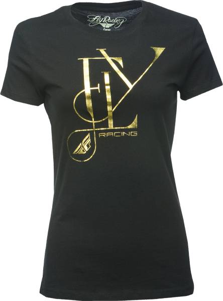 FLY RACING - FANCY FASHION FIT LADIES TEE BLACK L - Image 1