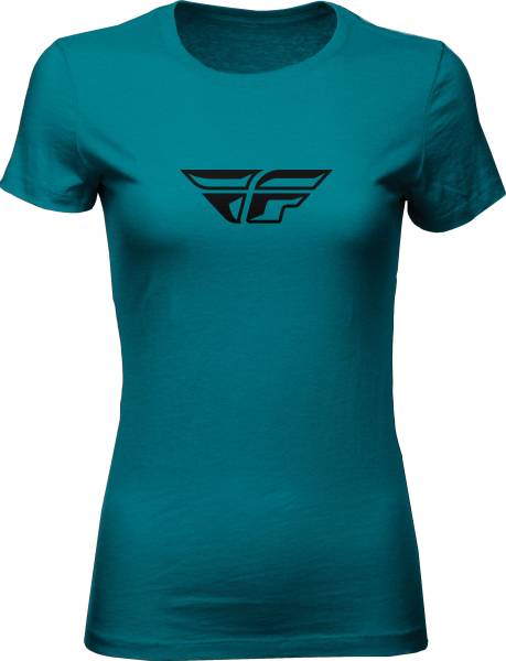 FLY RACING - WOMEN'S FLY F-WING TEE TEAL 2X - Image 1