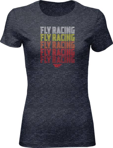 FLY RACING - WOMEN'S FLY NOSTALGIA TEE NAVY HEATHER 2X - Image 1