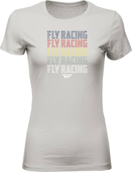 FLY RACING - WOMEN'S FLY NOSTALGIA TEE SILVER 2X - Image 1