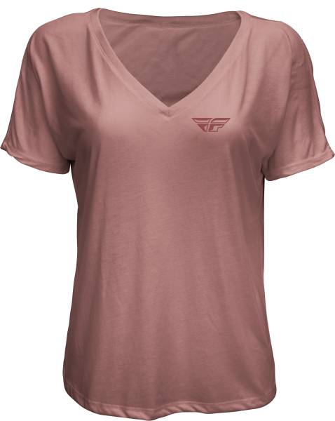 FLY RACING - WOMEN'S FLY CRUSH TEE MAUVE 2X - Image 1