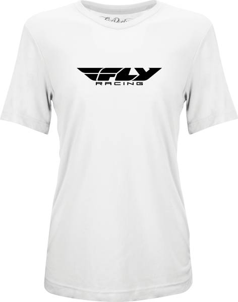 FLY RACING - WOMEN'S FLY ORIGIN CORPORATE TEE WHITE 2X - Image 1