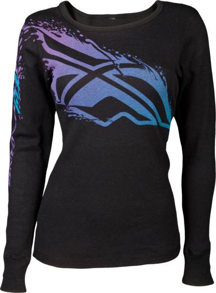 FLY RACING - INVERSION L/S TEE BLACK/BLUE L - Image 1