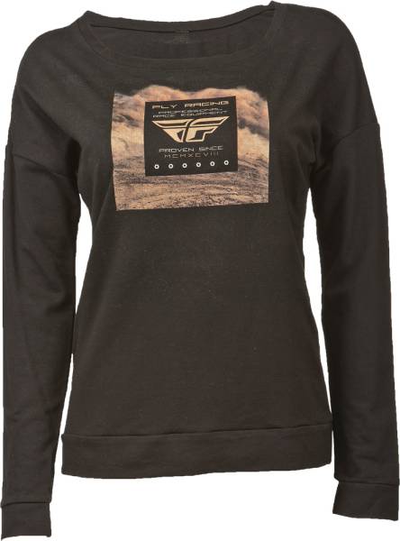 FLY RACING - LOAM LADIES L/S TEE BLACK 2X - Image 1