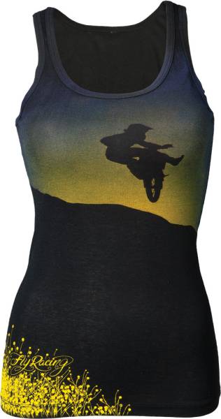 FLY RACING - HERITAGE SUNSET TANK BLACK/YELLOW M - Image 1