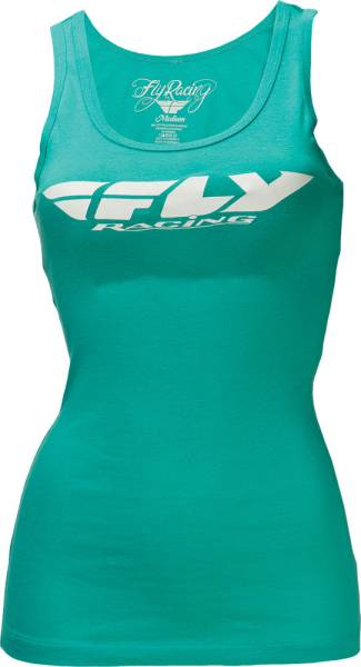 FLY RACING - CORPORATE LADIES TANK TEAL 2X - Image 1