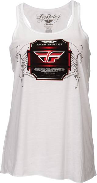 FLY RACING - ESTABLISHED LADIES TANK WHITE L - Image 1