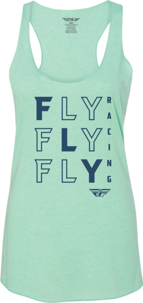 FLY RACING - WOMEN'S FLY TIC TAC TOE TANK GREEN 2X - Image 1