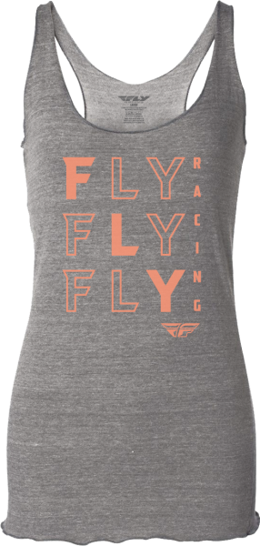 FLY RACING - WOMEN'S FLY TIC TAC TOE TANK GREY 2X - Image 1