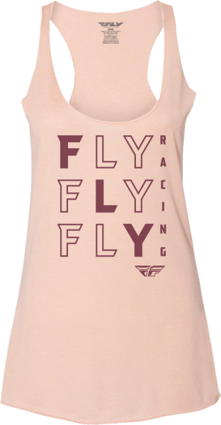 FLY RACING - WOMEN'S FLY TIC TAC TOE TANK PEACH 2X - Image 1