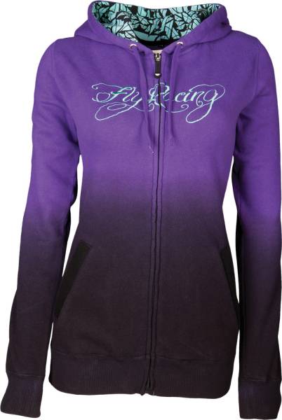 FLY RACING - OMBRE ZIP HOODY PURPLE/BLACK 2X - Image 1