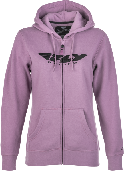 FLY RACING - WOMEN'S FLY CORPORATE ZIP UP HOODIE MAUVE 2X - Image 1