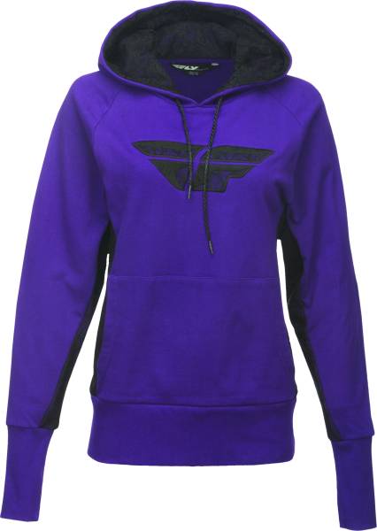 FLY RACING - LACED PULLOVER HOODIE PURPLE XS/S - Image 1