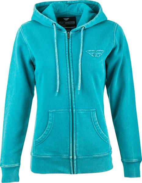 FLY RACING - FLY WOMEN'S SNOW WASH HOODIE AQUA 2X - Image 1