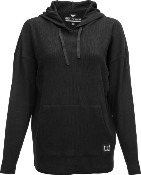 FLY RACING - WOMEN'S FLY OVERSIZED THERMAL HOODIE BLACK 2X - Image 1