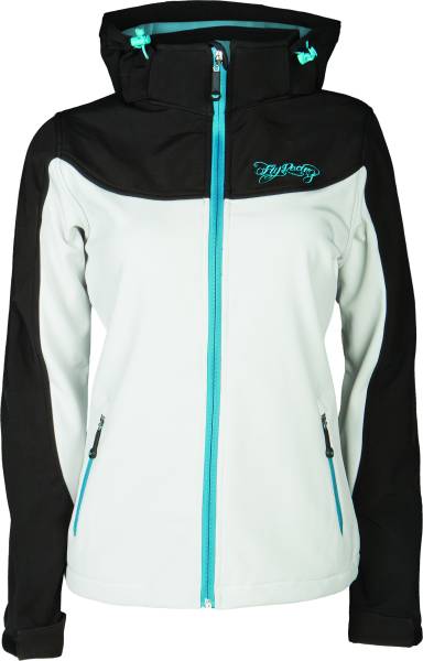 FLY RACING - PINNED & NEEDLES JACKET WHITE/BLACK 2X - Image 1