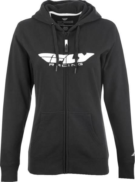 FLY RACING - WOMEN'S FLY CORPORATE ZIP UP HOODIE BLACK 2X - Image 1